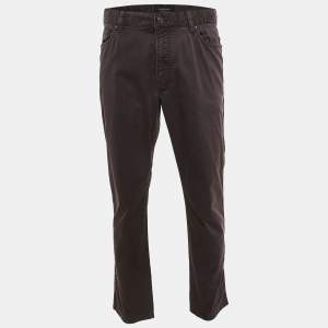 Ermenegildo Zegna Brown Cotton Jeans XL Waist 36"