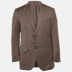 مملوكة مسبقًا بليزر إيرمنجيلدو زينيا بنقشة وردية خليط قطن كبير