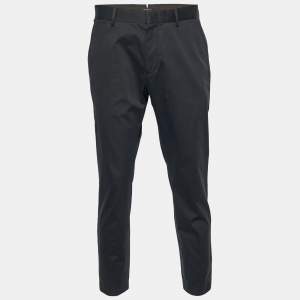 Pre Owned بنطلون إيرمنجلدو زينيا جبردين أسود رسمي مقاس كبير