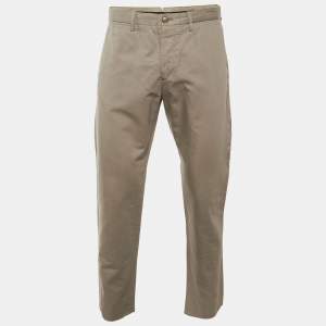 ممل وكة مسبقًا Ermenegildo Zegna Beige Cotton & Linen Pants M