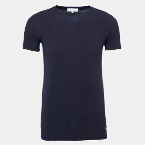 Ermenegildo Zegna Navy Blue Modal Round Neck T-Shirt L