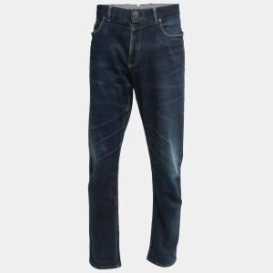 Ermenegildo Zegna Blue Washed Denim Slim-Fit Jeans XXL Waist 37"