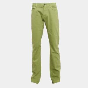 Etro Green Denim Badge Detail Jeans XXL Waist 38"