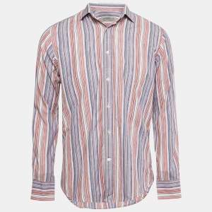 Etro Multicolor Cotton Jacquard Button Front Shirt M