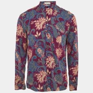 Etro Multicolor Printed Viscose Button Front Shirt L