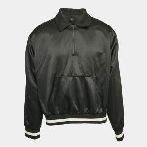 Fear of God Black Nylon Logo Patchwork Jacket M