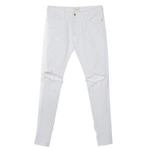 Fear of God Fourth Collection White Distressed Denim Selvedge Jeans M