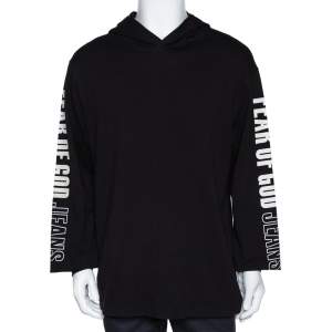 Fear Of God Jeans Fifth Collection Black Knit Hoodie M