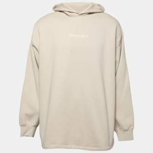 Fear of God Cream Cotton Jersey Hooded Sweatshirt M