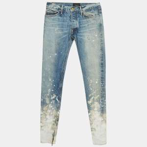 Fear of God Blue Paint Splatter Denim Jeans M Waist 32''