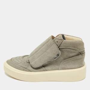 Fear of God Grey Suede Skate High Top Sneakers Size 43