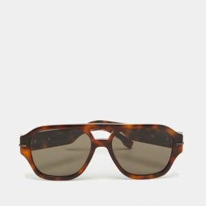 Fendi Havana/Brown FE40130I Fendigraphy Geometric Sunglasses
