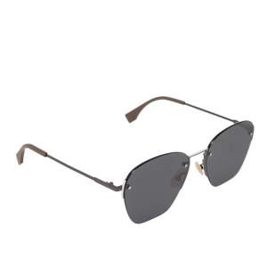 Fendi Black/Grey FF M0057/S Squared Sunglasses