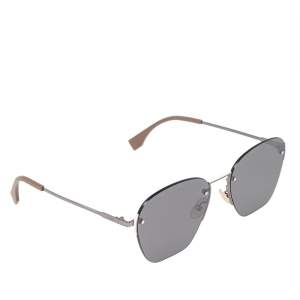 Fendi Black/Grey FF M0057/S Squared Sunglasses