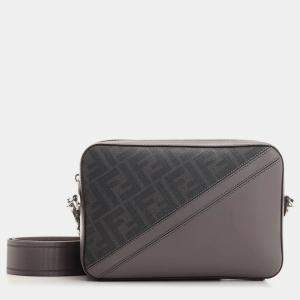 Fendi grey FF Canvas Diagonal Camera Case