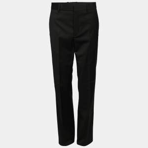 Fendi Black Wool Blend Trouser L
