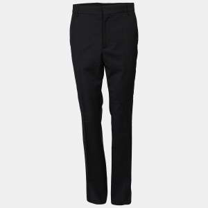Fendi Navy Blue Wool Blend Trouser M