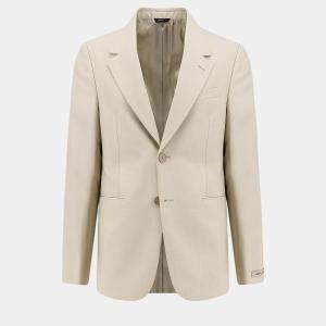 Fendi Beige Virgin Wool Blazer S
