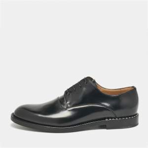 Fendi Black Leather Lace Up Oxfords Size 43