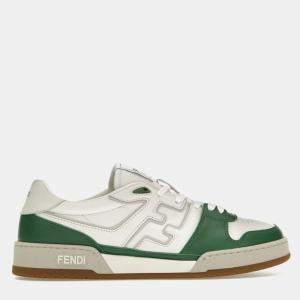 Fendi White/Green Match Sneaker Size EU 42