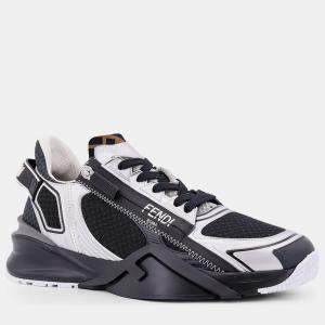 Fendi Black/White Flow Sneakers UK 7 EU 41