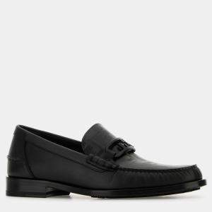 Fendi Black Leather Mocassin UK 8 EU 42