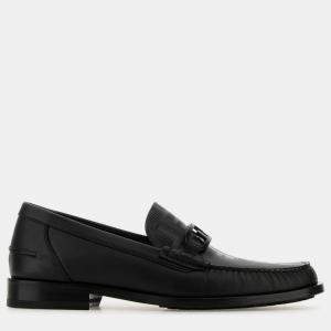 Fendi Black Leather Mocassin UK 9 EU 43