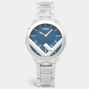 Fendi Blue Stainless Steel Runway F711013000 Men's Wristwatch 41 mm