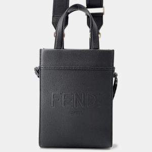 مملوكة مسبقًا Fendi Go To 2Way Bag Black Leather Size Small