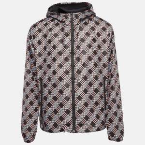 Fendi Multicolor FF Print Synthetic Hooded Jacket XL