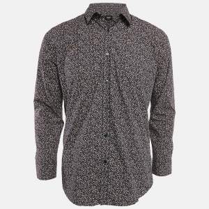 Fendi Multicolor Printed Cotton Button Front Shirt M