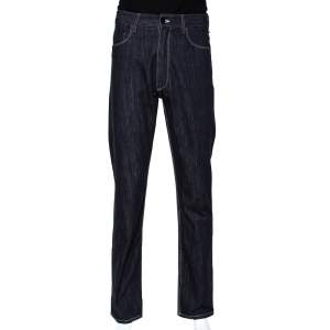 Fendi X Fila Logo Mania Indigo Denim Straight Fit Jeans M