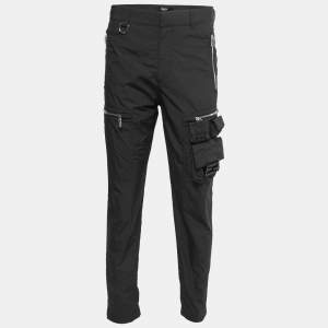 Fendi Black Nylon Pocket Detailed Trousers L