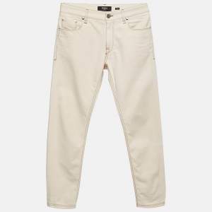 Fendi Cream Denim Skinny Jeans M Waist 31"