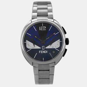 Pre Owned Fendi Momento Bugs F215013500 Quartz Stainless Steel Men's Wristwatch 40 mm