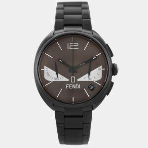 Pre Owned Fendi Momento Bugs F215716400 Quartz PVD Stainless Steel Men's Wristwatch 40 mm