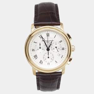 Frederique Constant Silver Gold Plated Stainless Steel Leather Persuasion FC-292X4P4/5/6 Men's Wristwatch 40MM