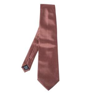 Gianfranco Ferre Bicolor Checkered Silk Jacquard Tie