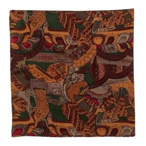Gianfranco Ferre Muliticolor Printed Silk Pocket Square