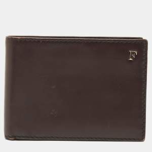 Gianfranco Ferre Brown Leather Bifold Wallet