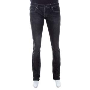 Gianfranco Ferre Black Denim Straight Fit Jeans XL 
