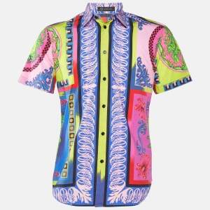 Gianni Versace Multicolor Printed Cotton Shirt S
