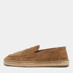 Pre Owned Gianvito Rossi Brown Suede Lido Espadrilles Size 44