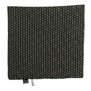 مملوكة مسبقًا Giorgio Armani Black Printed Silk Pocket Square