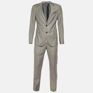 Giorgio Armani Grey Wool Soho Tailored Suit M