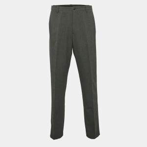 Giorgio Armani Grey Crepe Formal Trousers XXL