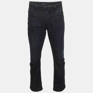 مملوكة مسبقًا Giorgio Armani Blue Denim Straight Fit Jeans L/Waist 36"