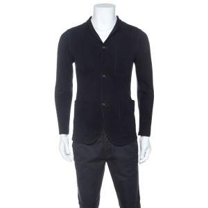 Giorgio Armani Navy Blue Cotton Jacket M