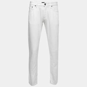 Giorgio Armani White Denim Regular Fit Jeans L/ Waist 36"
