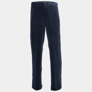 Giorgio Armani Dark Blue Corduroy Trousers L